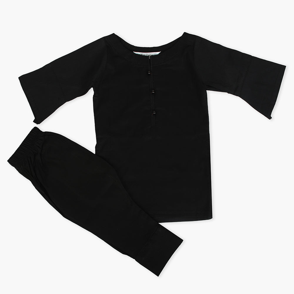 Girls Shalwar Suit - Black, Girls Suits, Chase Value, Chase Value
