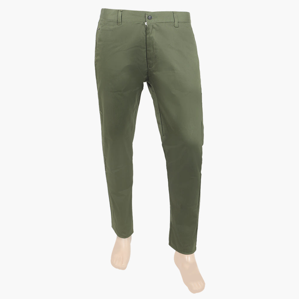 Men's Cotton Pant - Olive Green, Men's Formal Pants, Chase Value, Chase Value