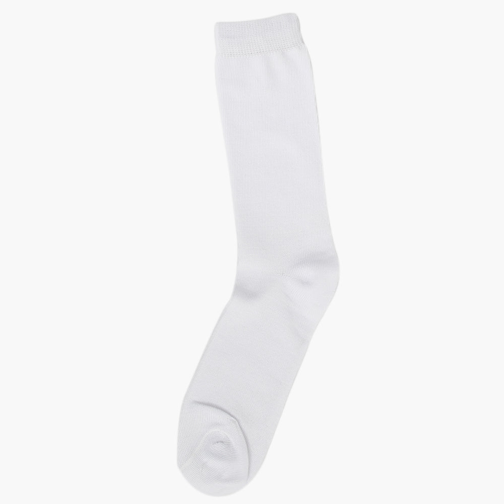 Girls Uniform Cotton Sock - White, Girls Socks, Chase Value, Chase Value