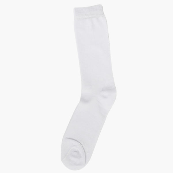Girls Uniform Cotton Sock - White