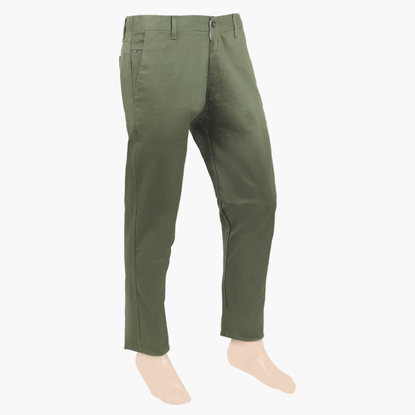 Men's Cotton Pant - Olive Green, Men's Formal Pants, Chase Value, Chase Value