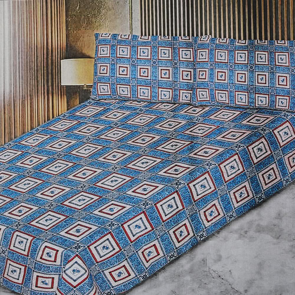 3D Double Bedsheet - Multi Color, Double Size Bed Sheet, Chase Value, Chase Value