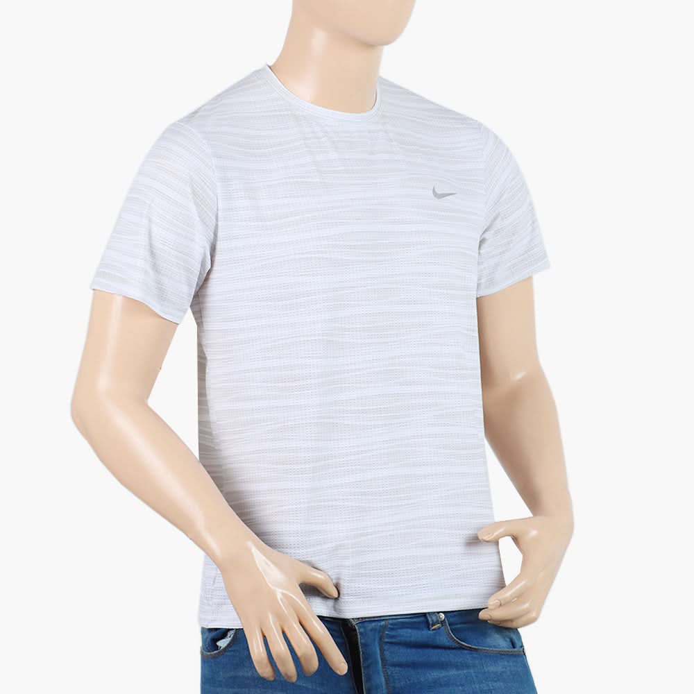 Men's Half Sleeves T-Shirt - Ash White, Men's T-Shirts & Polos, Chase Value, Chase Value