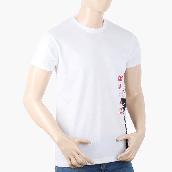 Men's Half Sleeves T-Shirt - White, Men's T-Shirts & Polos, Chase Value, Chase Value
