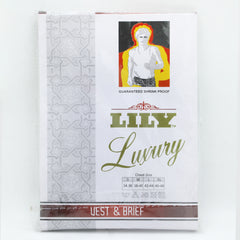 Men's Lily Luxury Sando Vest - White