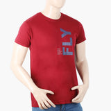Men's Half Sleeves T-Shirt - Maroon, Men's T-Shirts & Polos, Chase Value, Chase Value