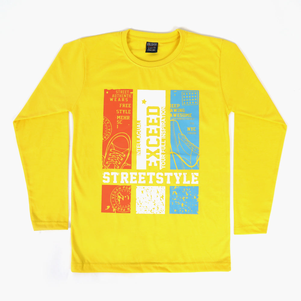 Boys T-Shirt - Yellow, Boys T-Shirts, Chase Value, Chase Value