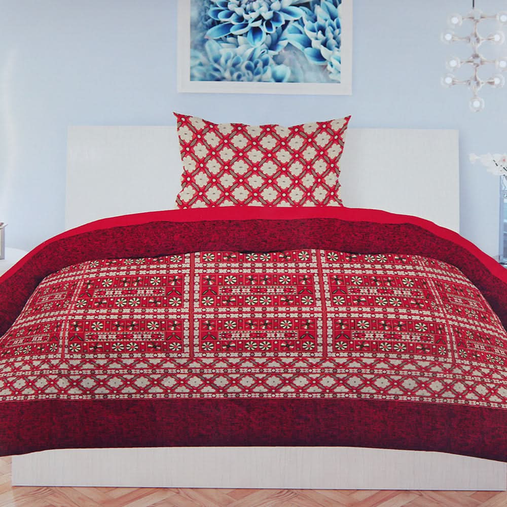 Single Bed Sheet Percale Finish - D2, Single Size Bed Sheet, Chase Value, Chase Value