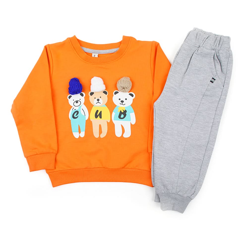 Newborn Boys Full Sleeves Suit - Orange, Newborn Boys Sets & Suits, Chase Value, Chase Value