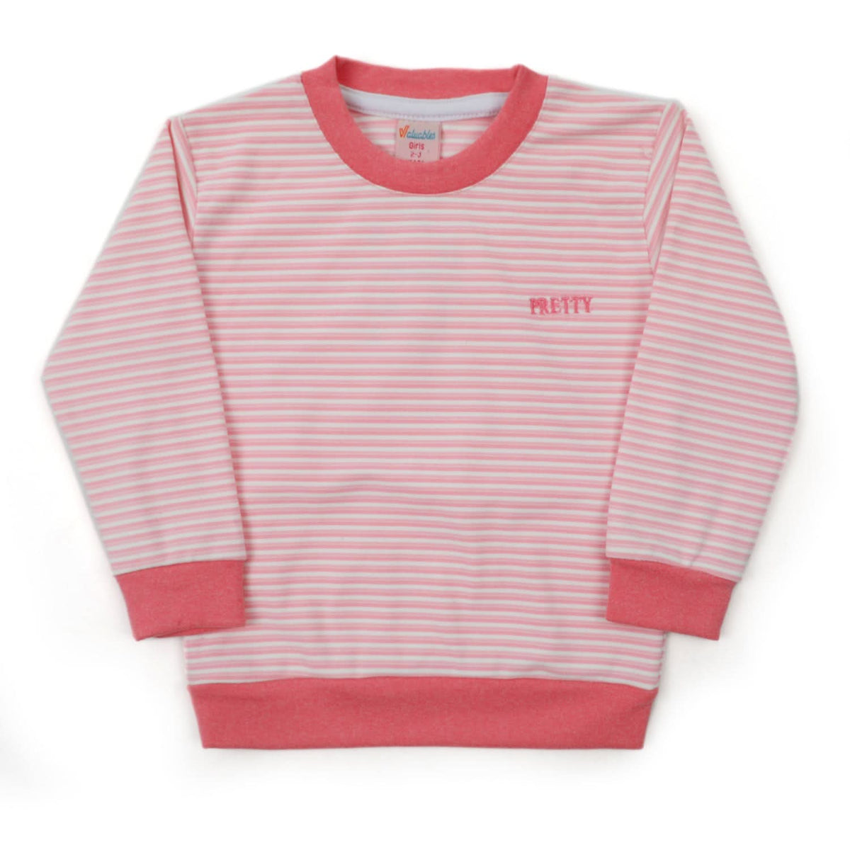Girls Full Sleeves Sweat Shirt - Pink, Girls Hoodies & Sweat Shirts, Chase Value, Chase Value