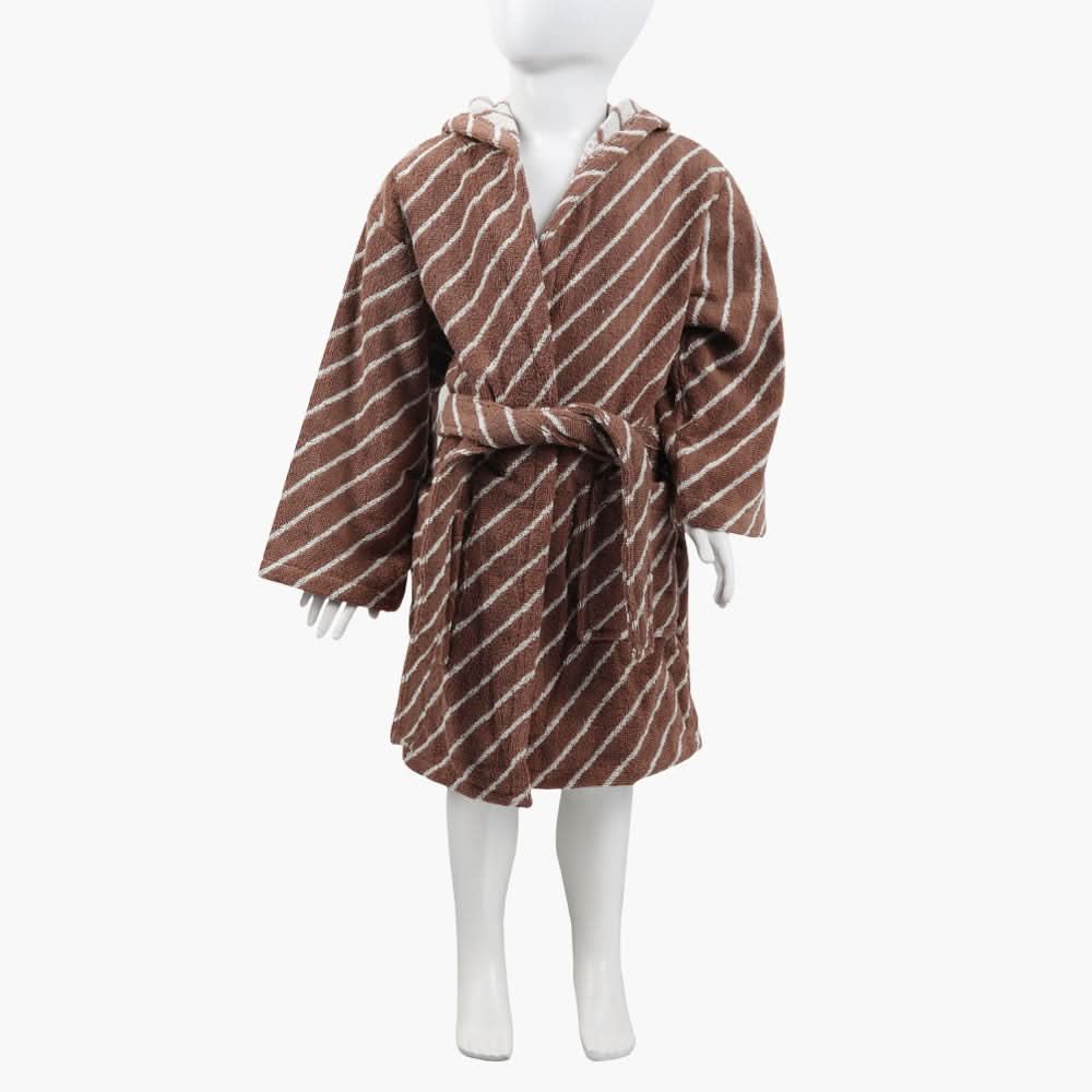 Kids Bathrobe - Brown, Bath Towels, Chase Value, Chase Value