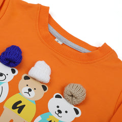 Newborn Boys Full Sleeves Suit - Orange