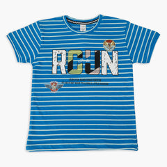 Boys Half Sleeves T-Shirt - Blue, Boys T-Shirts, Chase Value, Chase Value