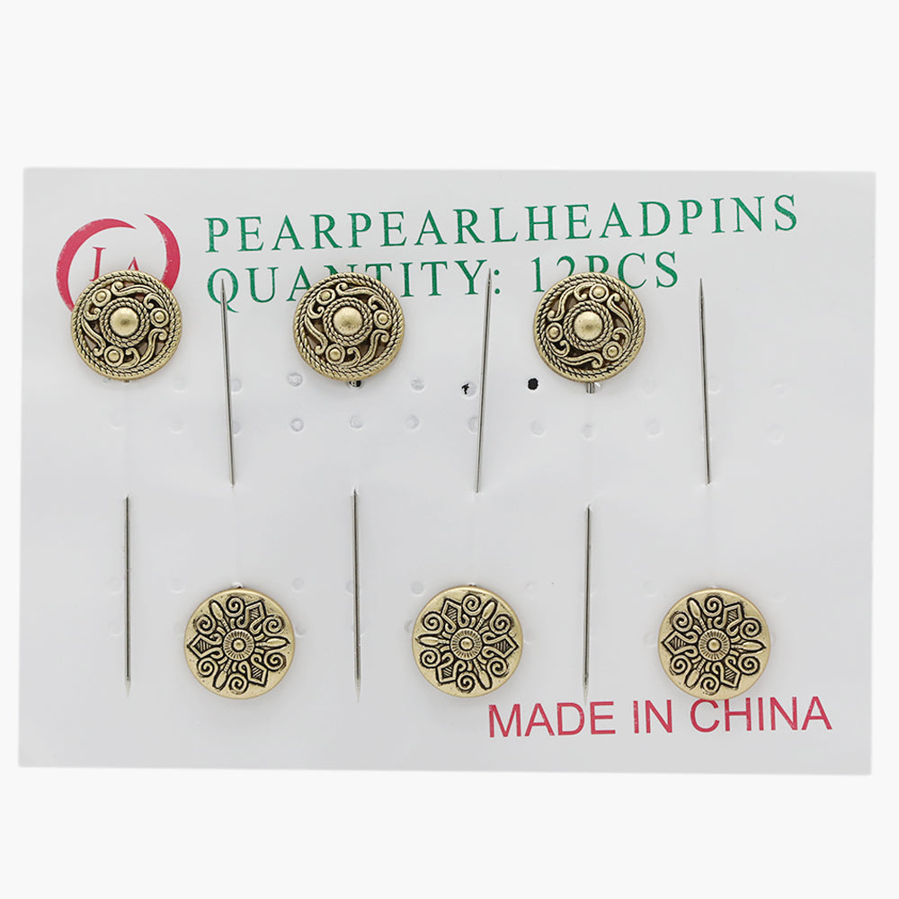Scarf Pin - Golden, Women Hair & Head Jewellery, Chase Value, Chase Value