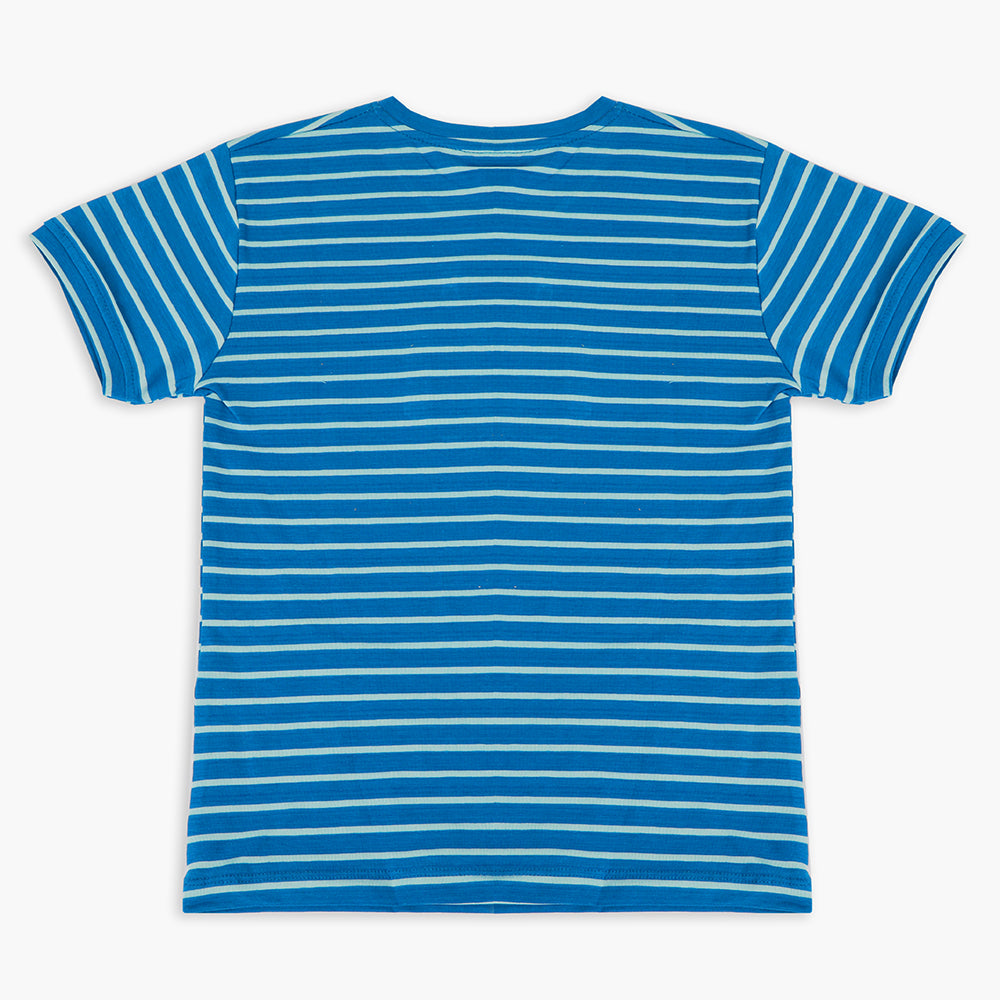 Boys Half Sleeves T-Shirt - Blue, Boys T-Shirts, Chase Value, Chase Value
