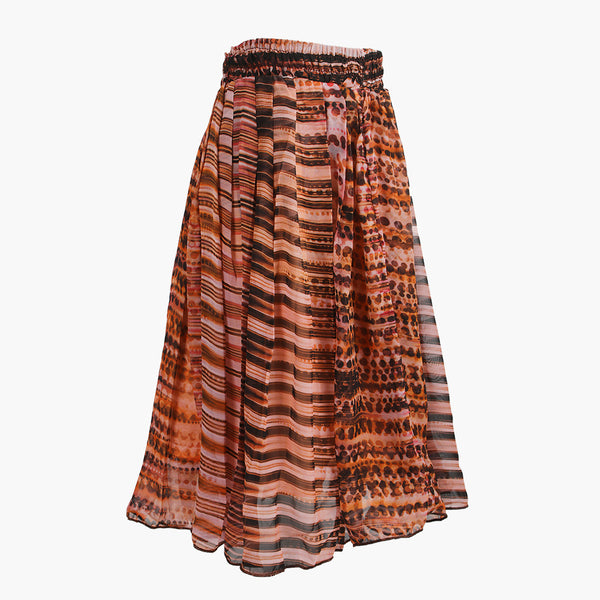 Girls Long Skirt - Multi Color, Girls Shorts Skirts, Chase Value, Chase Value