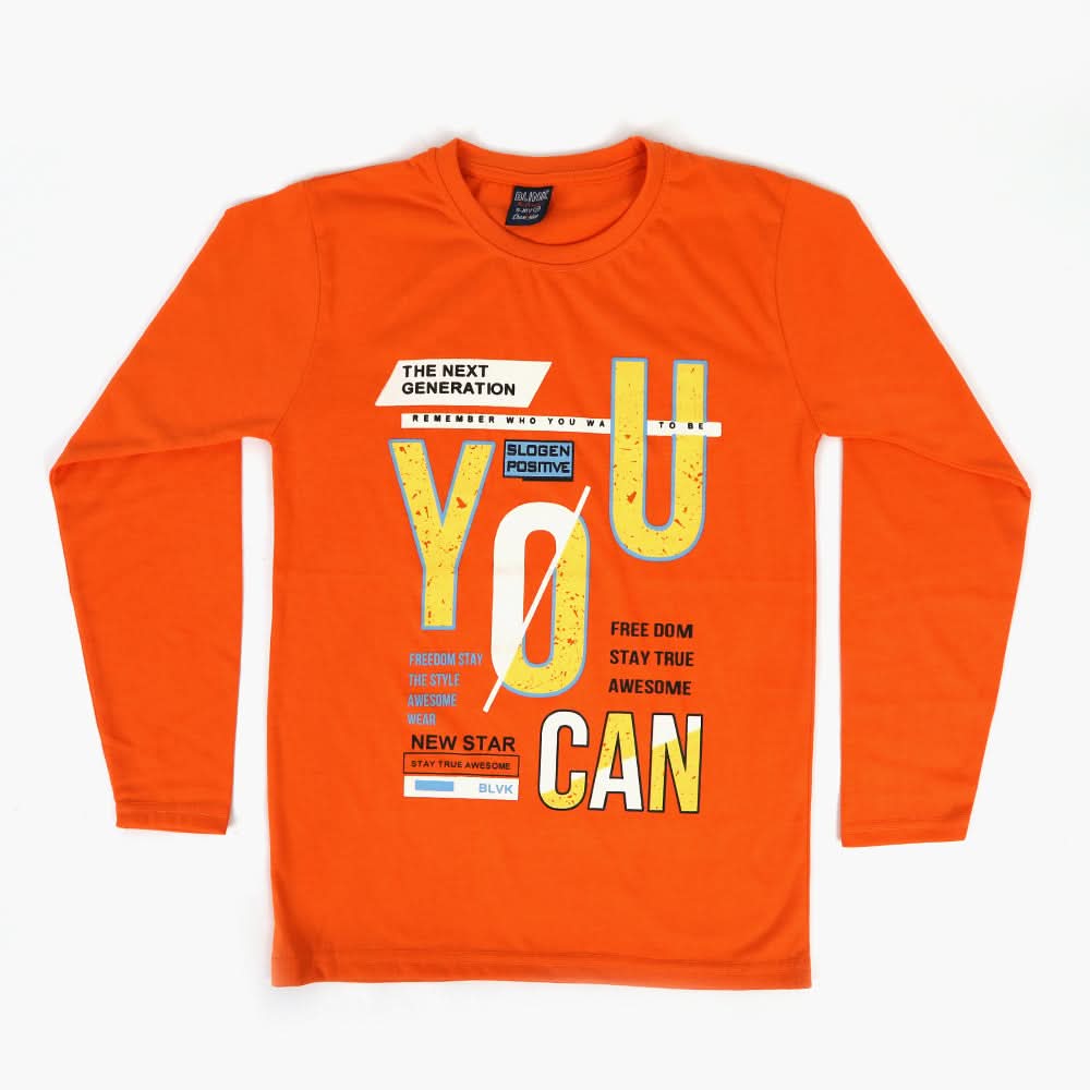 Boys T-Shirt - Orange, Boys T-Shirts, Chase Value, Chase Value