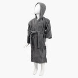 Kids Plain Bathrobe - Dark Grey, Bath Towels, Chase Value, Chase Value
