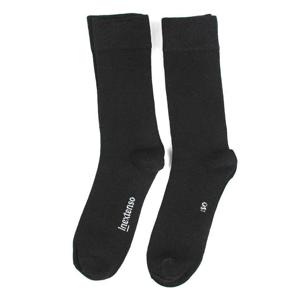 Men’s 2Pcs Socks Full - Black, Men's Socks, Chase Value, Chase Value