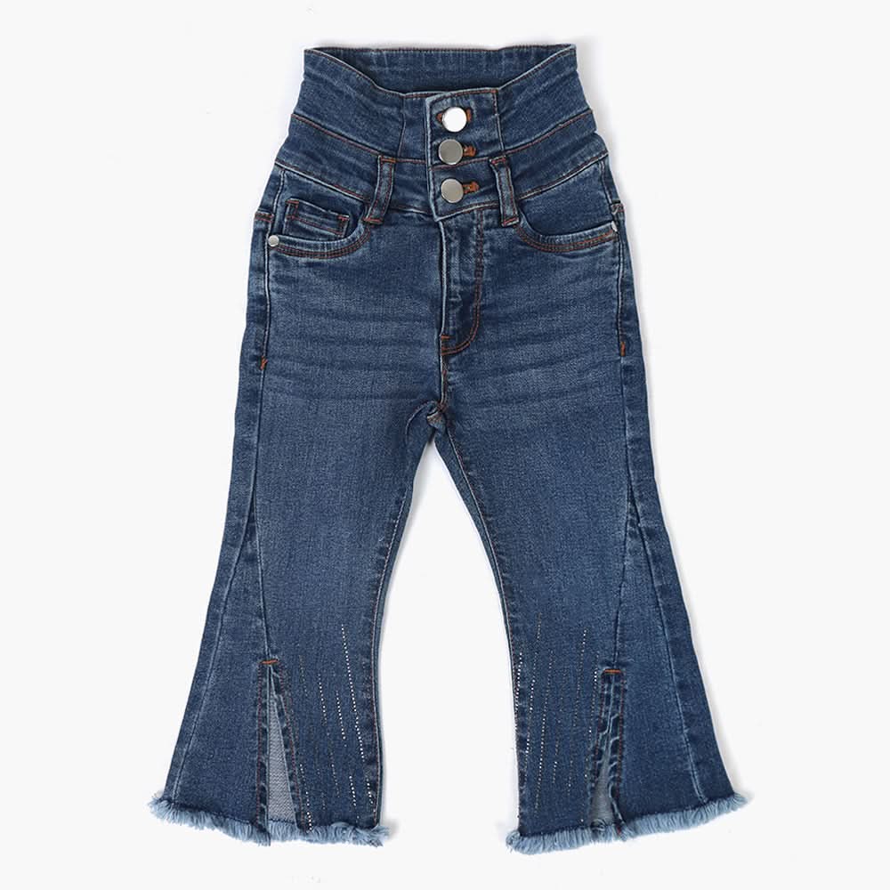 Girls Denim Pant - Blue, Girls Pants & Capri, Chase Value, Chase Value