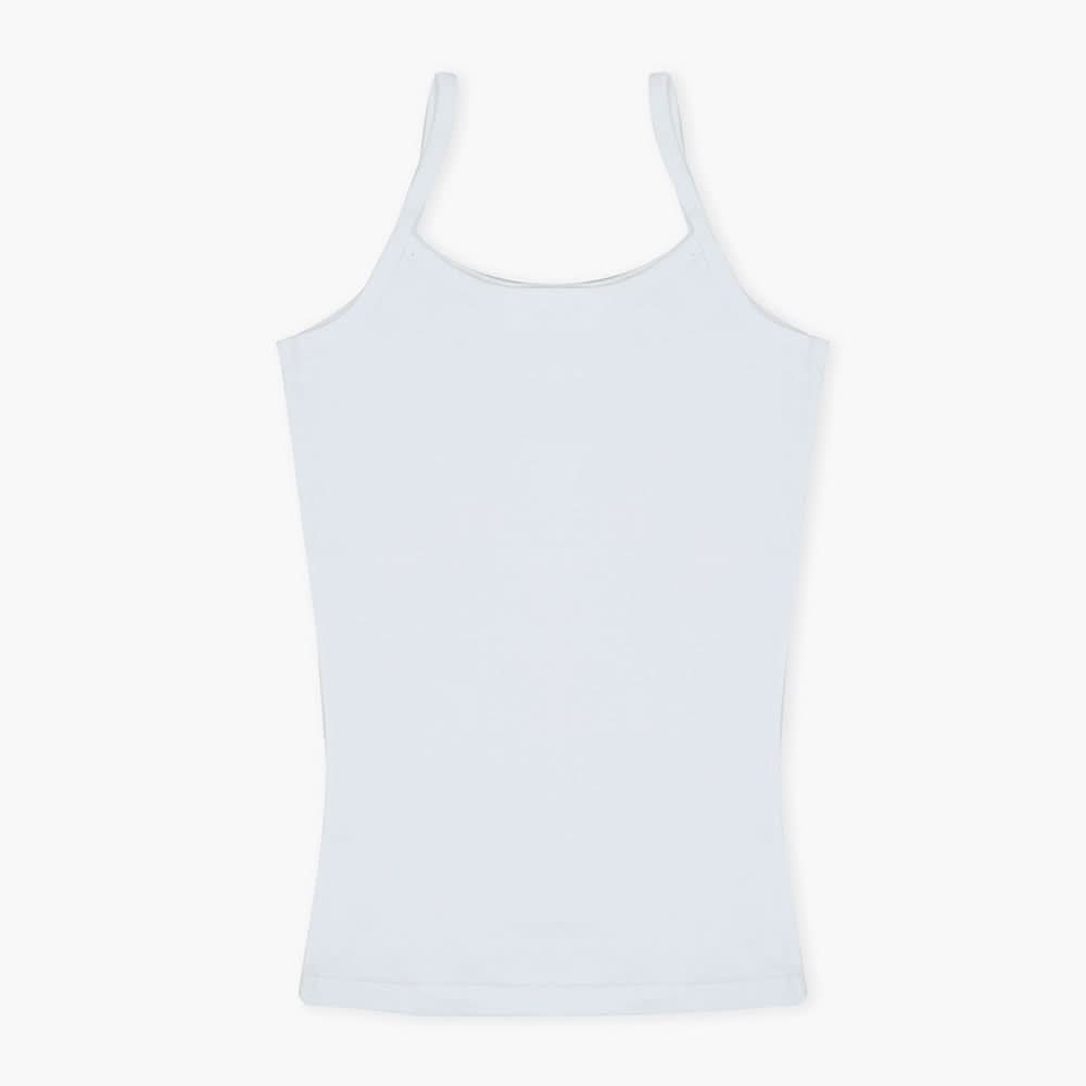 Girls Valuables Wide Strap Camisole - Off White, Girls Shameez Camisole & Biddies, Chase Value, Chase Value