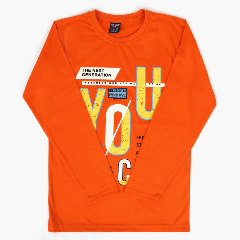 Boys T-Shirt - Orange, Boys T-Shirts, Chase Value, Chase Value