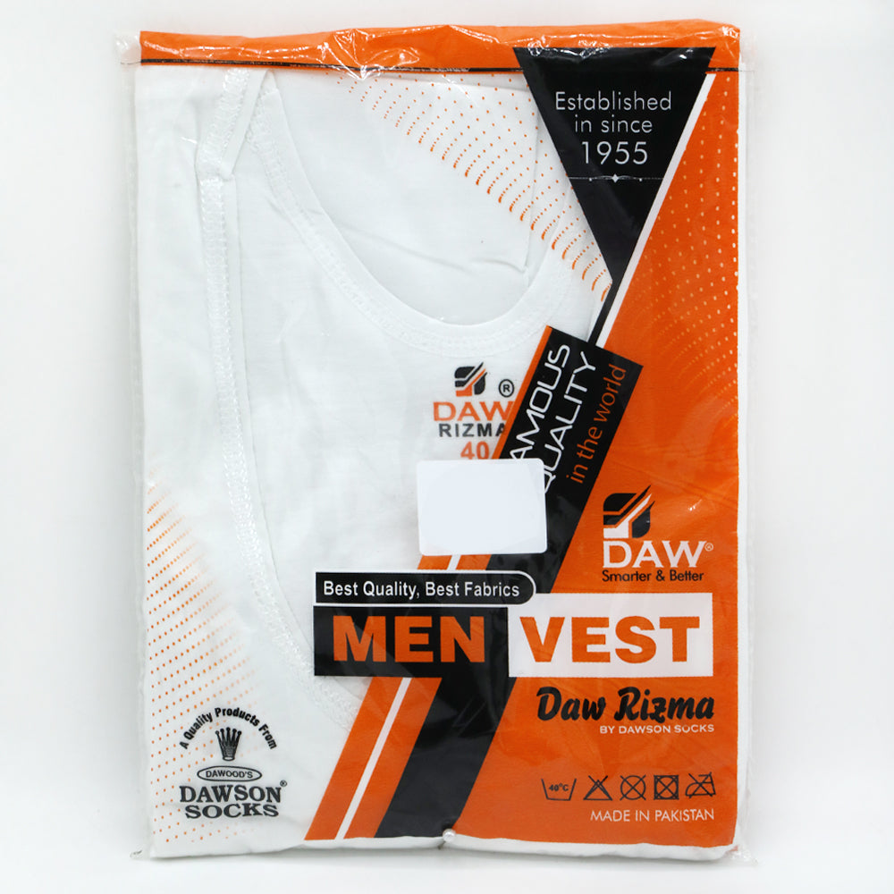 Dawson Vest Sando - White, Men's Vest, Dawson, Chase Value