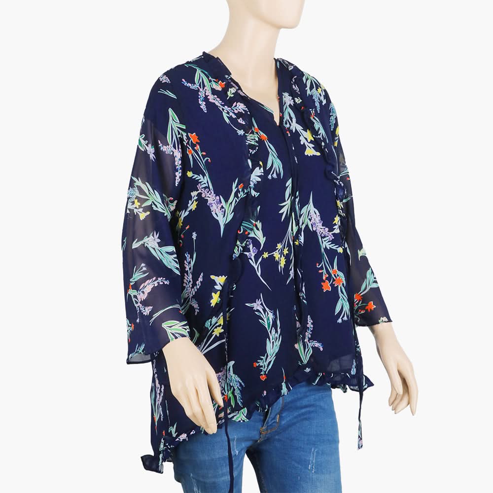 Women's Western Top - Navy Blue, Women T-Shirts & Tops, Chase Value, Chase Value