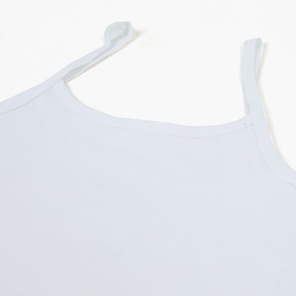 Girls Valuables Wide Strap Camisole - White, Girls Shameez Camisole & Biddies, Chase Value, Chase Value