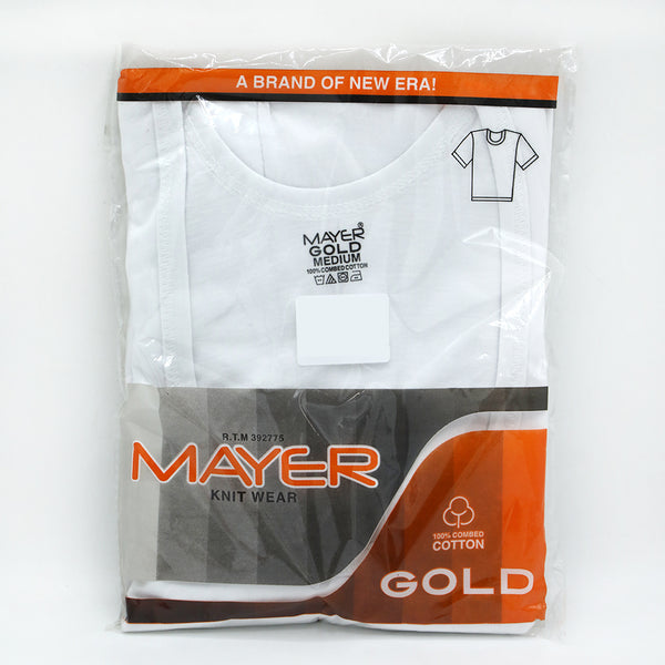Mayer Gold Vest - White