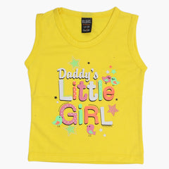 Girls Sando T-Shirt - Yellow, Girls T-Shirts, Chase Value, Chase Value