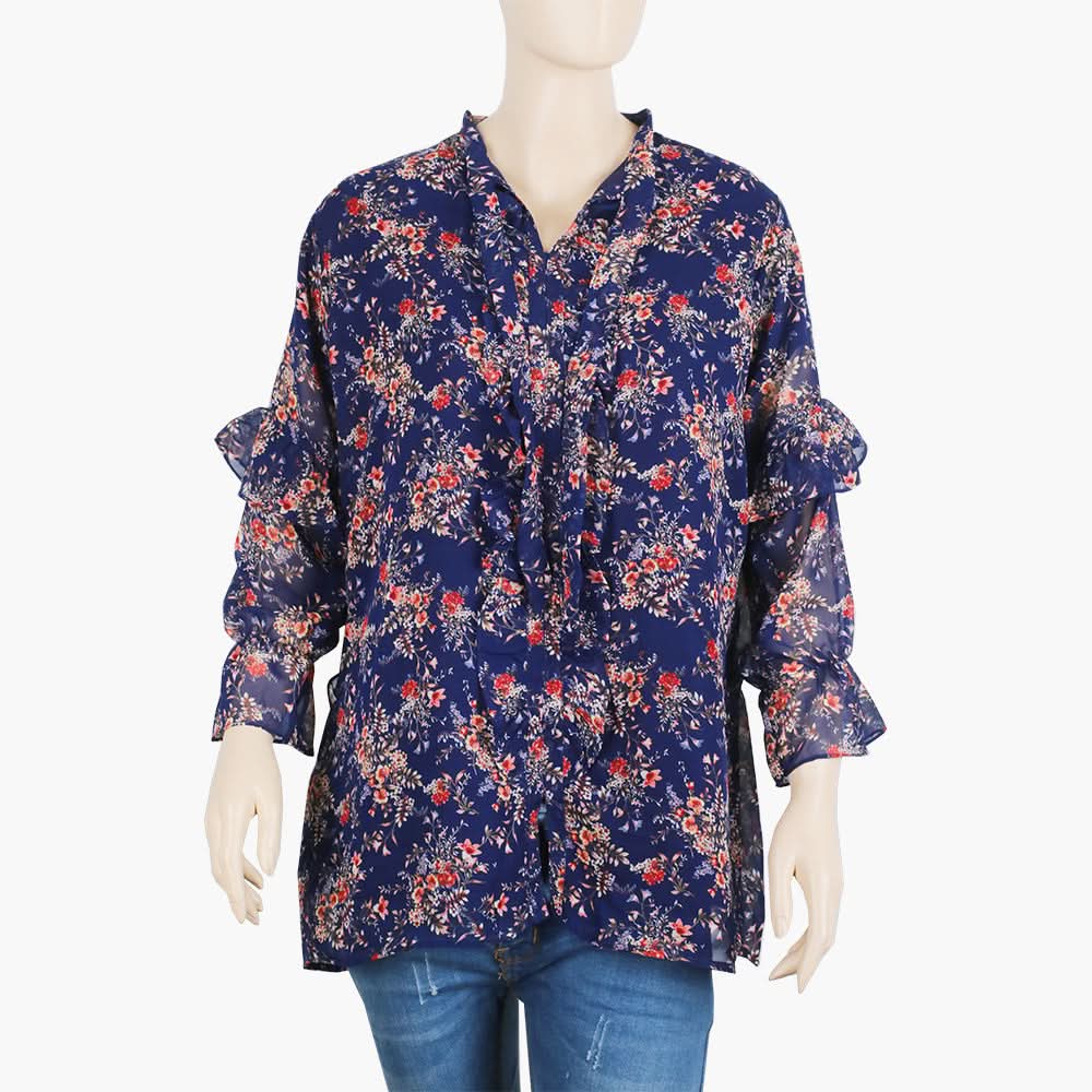 Women's Western Top - Dark Blue, Women T-Shirts & Tops, Chase Value, Chase Value