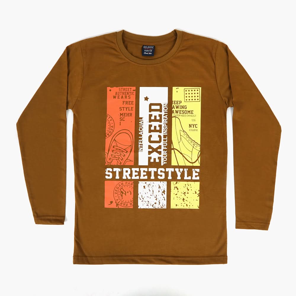 Boys T-Shirt - Brown, Boys T-Shirts, Chase Value, Chase Value