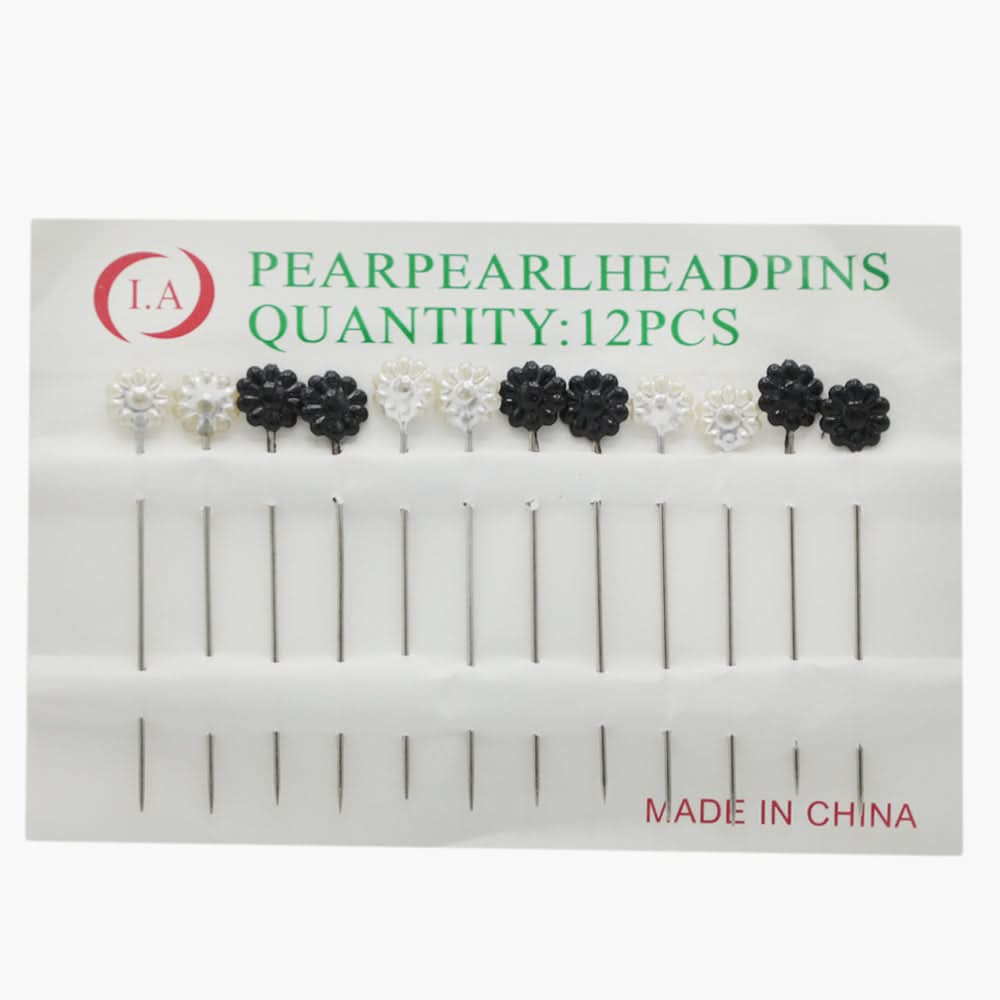 Scarf Pin Card - Black, Women Hair & Head Jewellery, Chase Value, Chase Value