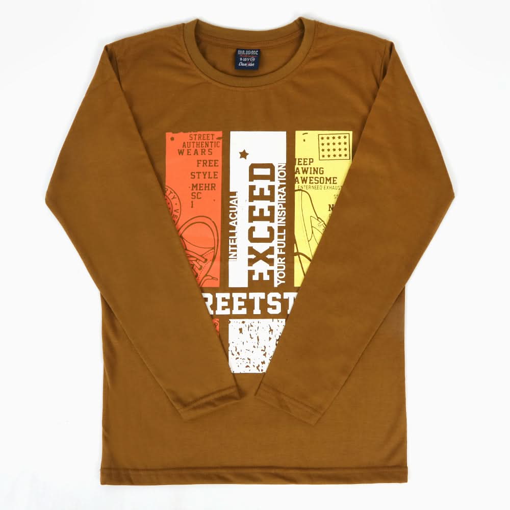 Boys T-Shirt - Brown, Boys T-Shirts, Chase Value, Chase Value