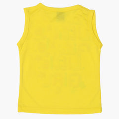 Girls Sando T-Shirt - Yellow, Girls T-Shirts, Chase Value, Chase Value