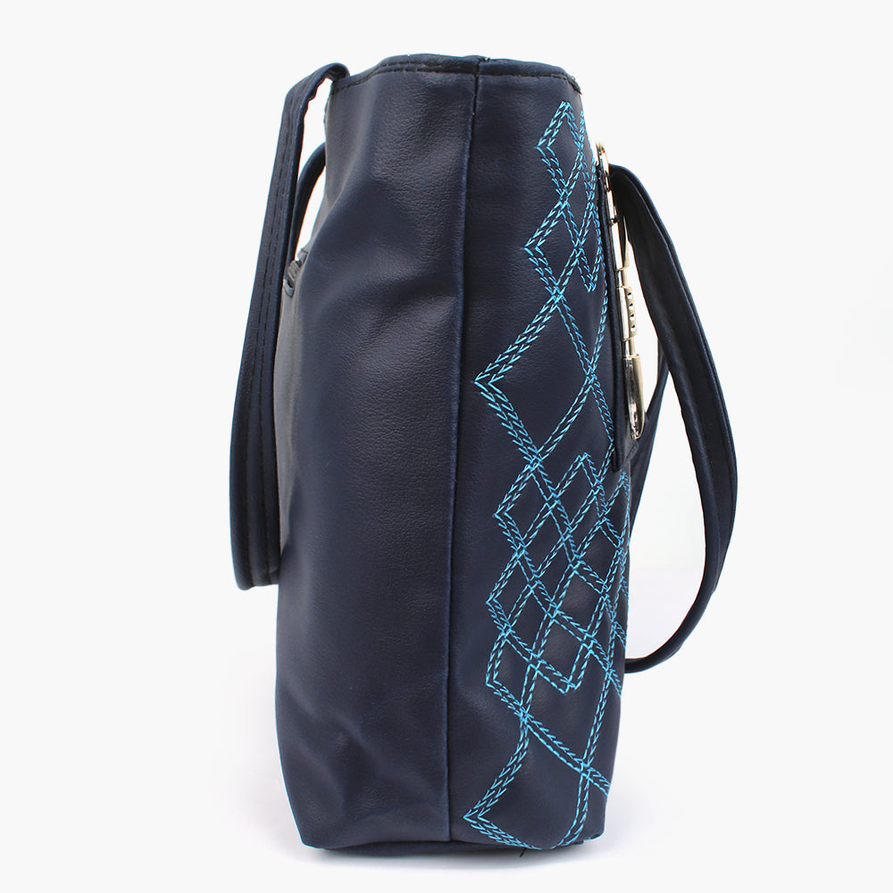 Women's Hand Bag - Navy Blue, Women Bags, Chase Value, Chase Value