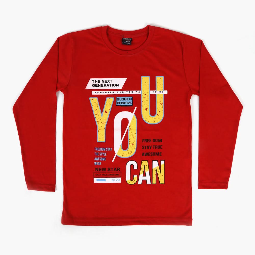 Boys T-Shirt - Red, Boys T-Shirts, Chase Value, Chase Value