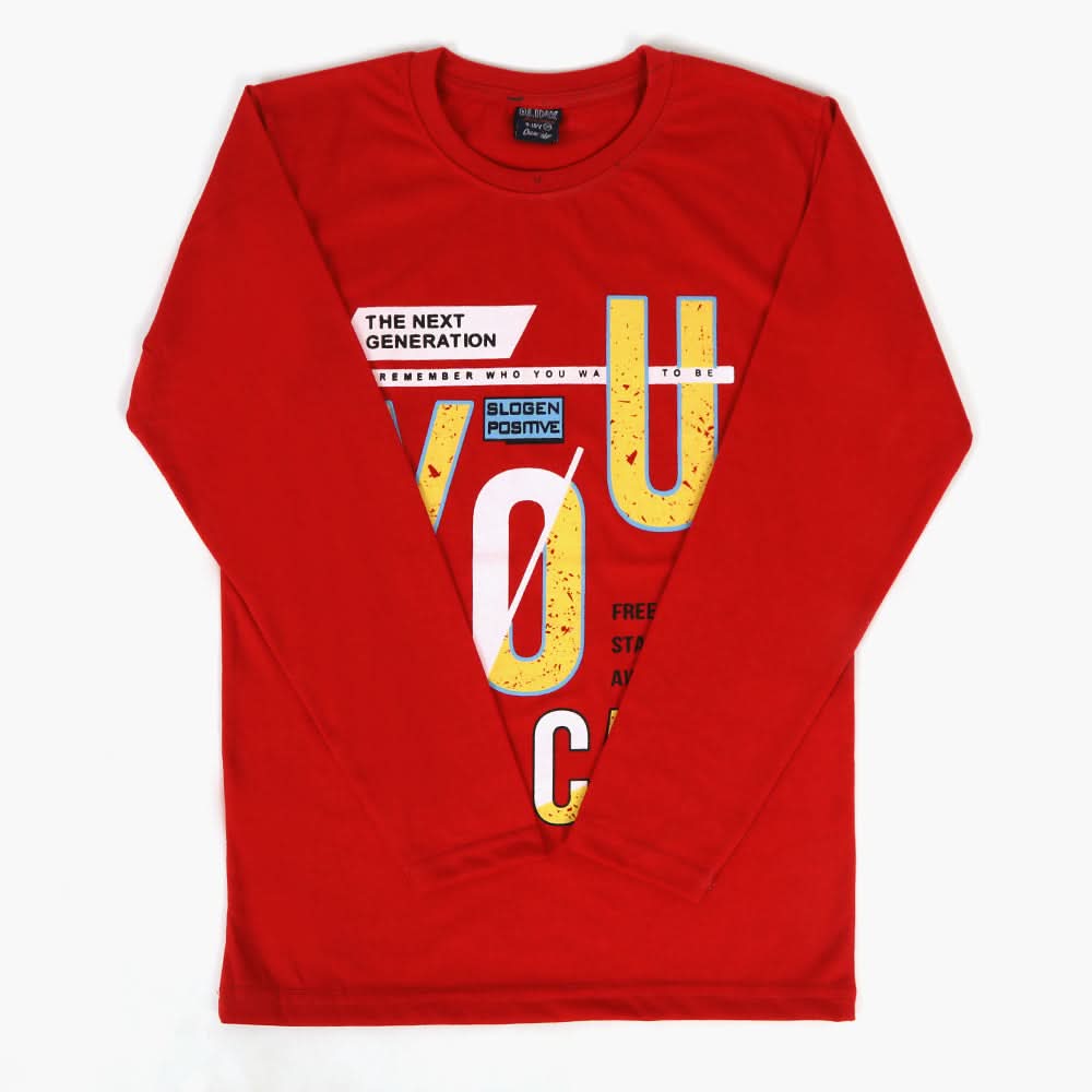 Boys T-Shirt - Red, Boys T-Shirts, Chase Value, Chase Value
