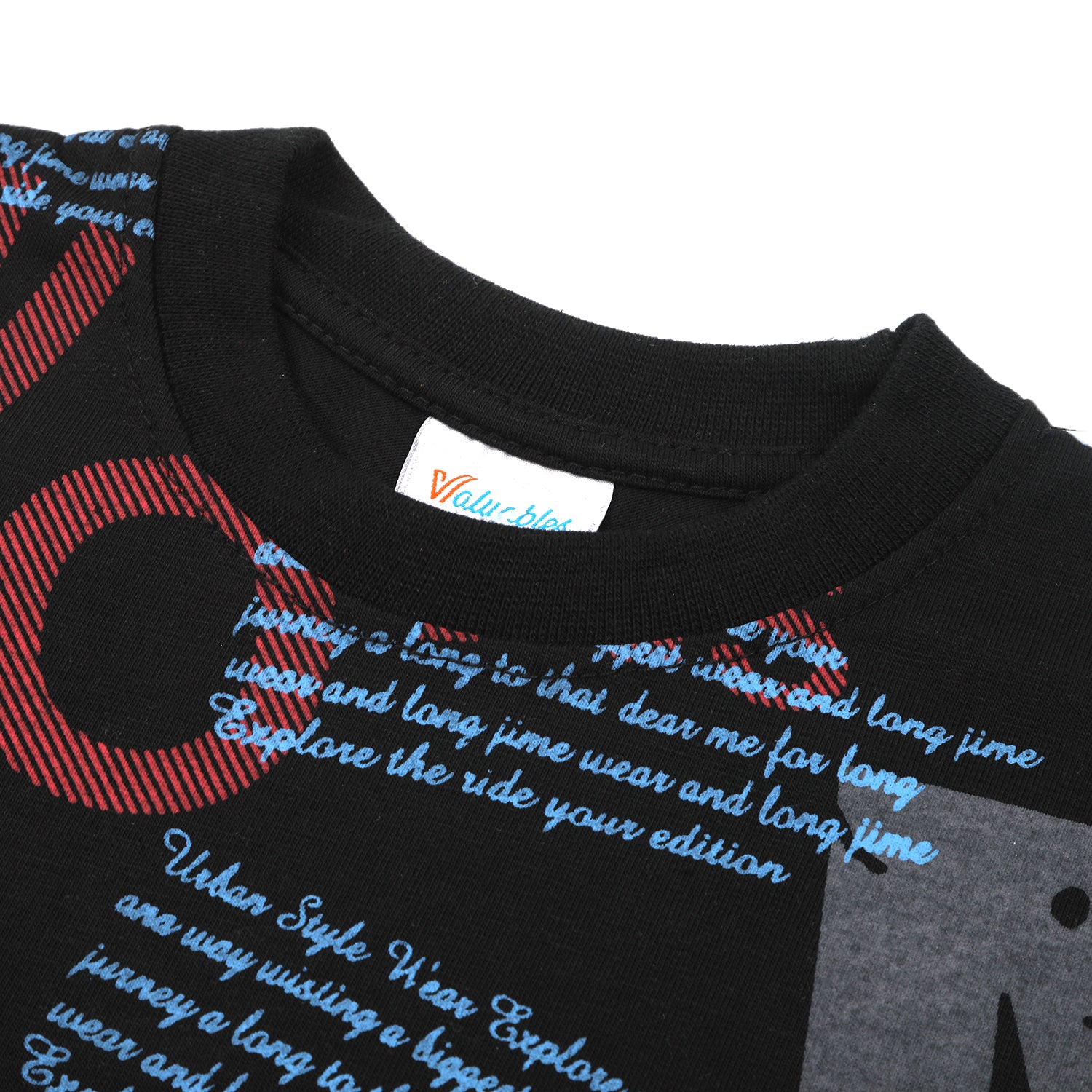 Boys Full Sleeves T-Shirt - Black, Boys T-Shirts, Chase Value, Chase Value