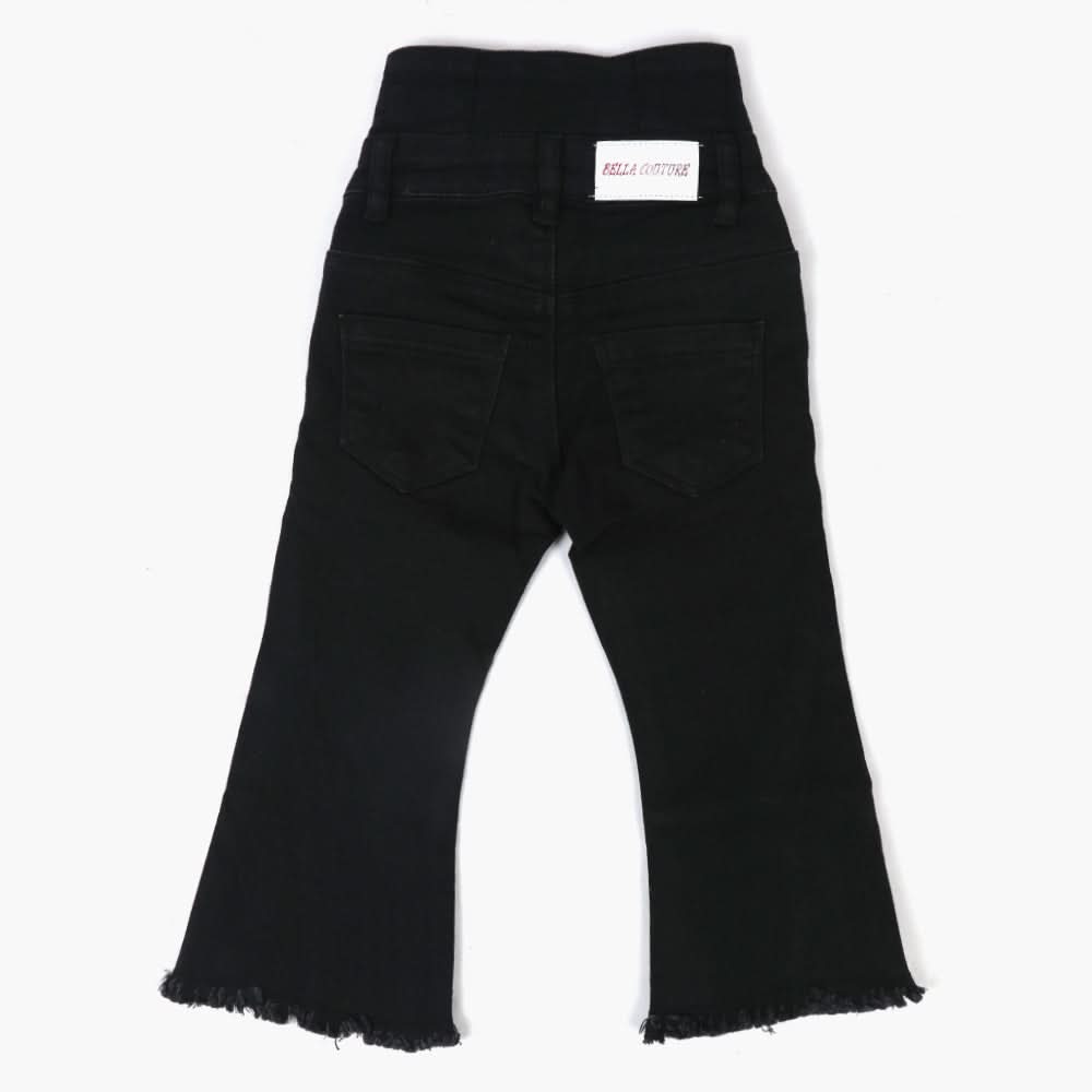 Girls Denim Pant - Black, Girls Pants & Capri, Chase Value, Chase Value