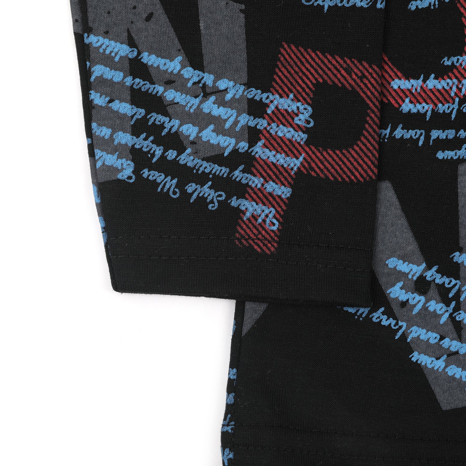 Boys Full Sleeves T-Shirt - Black, Boys T-Shirts, Chase Value, Chase Value