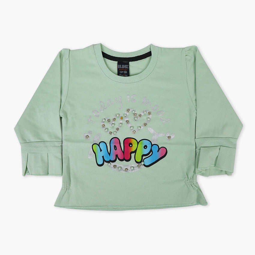 Girls T-Shirt - Light Green, Girls T-Shirts, Chase Value, Chase Value