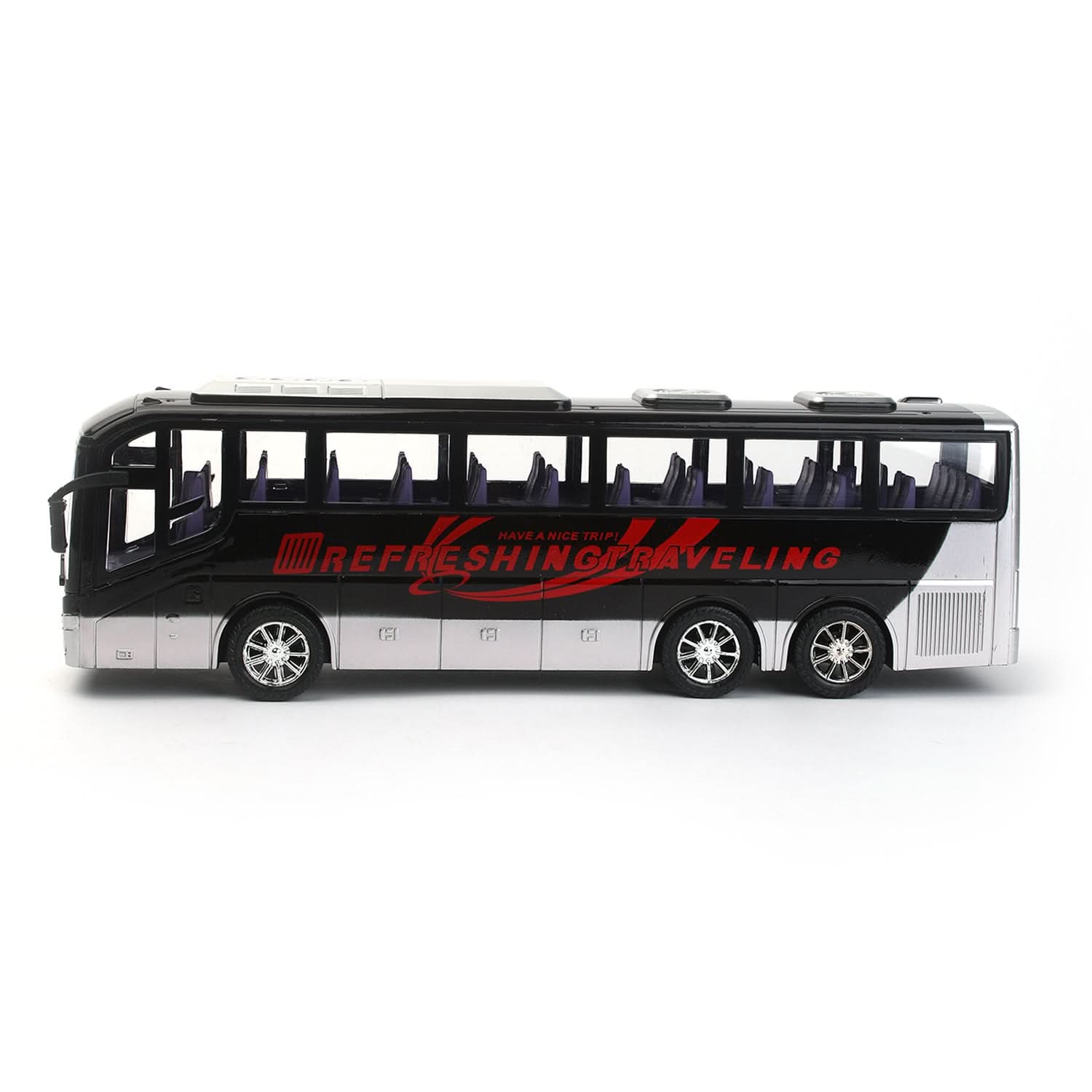 Super Luxury City Bus  - Grey, Non-Remote Control, Chase Value, Chase Value