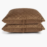 Velvet Cushion 2pcs Set - Brown, Cushion Cover, Chase Value, Chase Value