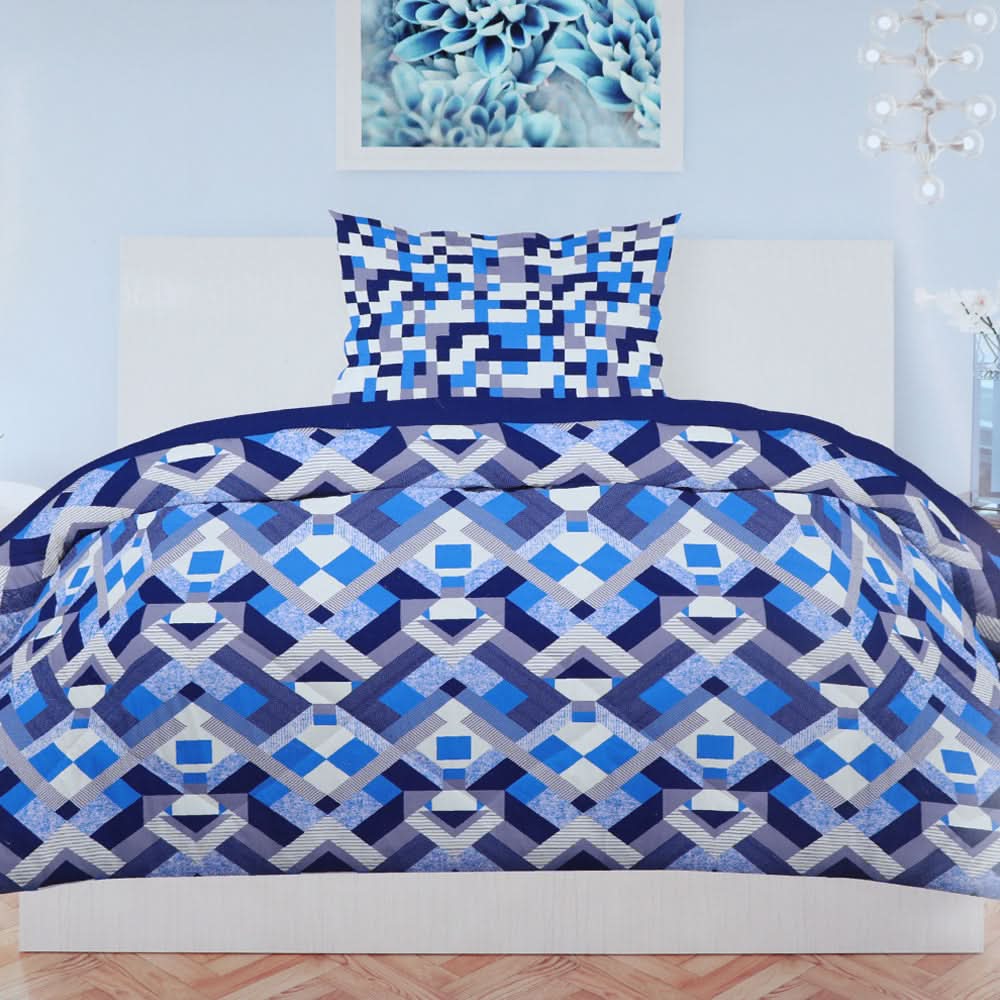 Single Bed Sheet Percale Finish - D8, Single Size Bed Sheet, Chase Value, Chase Value