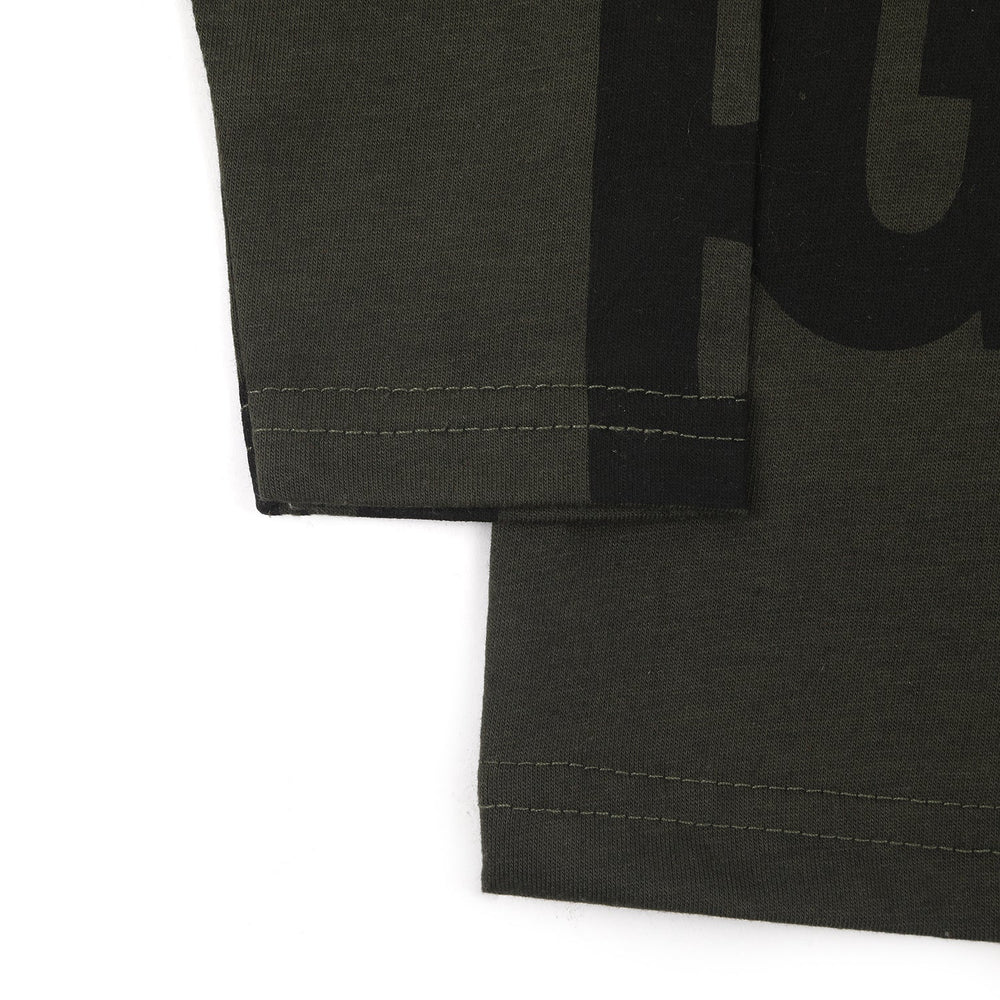 Boys Full Sleeves T-Shirt - Olive, Boys T-Shirts, Chase Value, Chase Value
