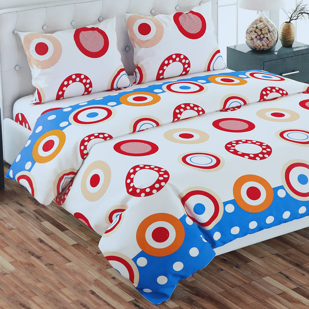 Double Bed Sheet 3Pcs - I2, Double Size Bed Sheet, Chase Value, Chase Value