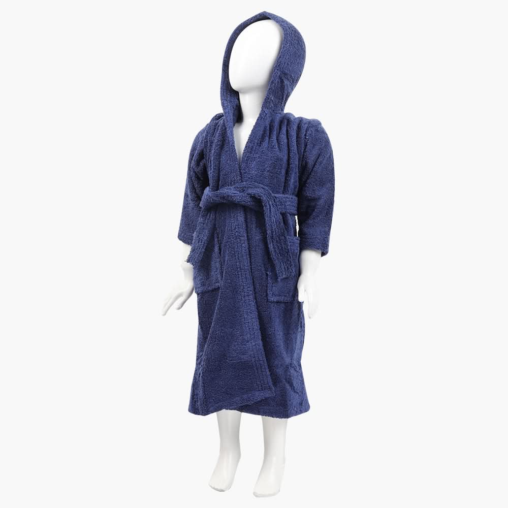 Kids Bathrobe Plain - Dark Blue, Bath Towels, Chase Value, Chase Value