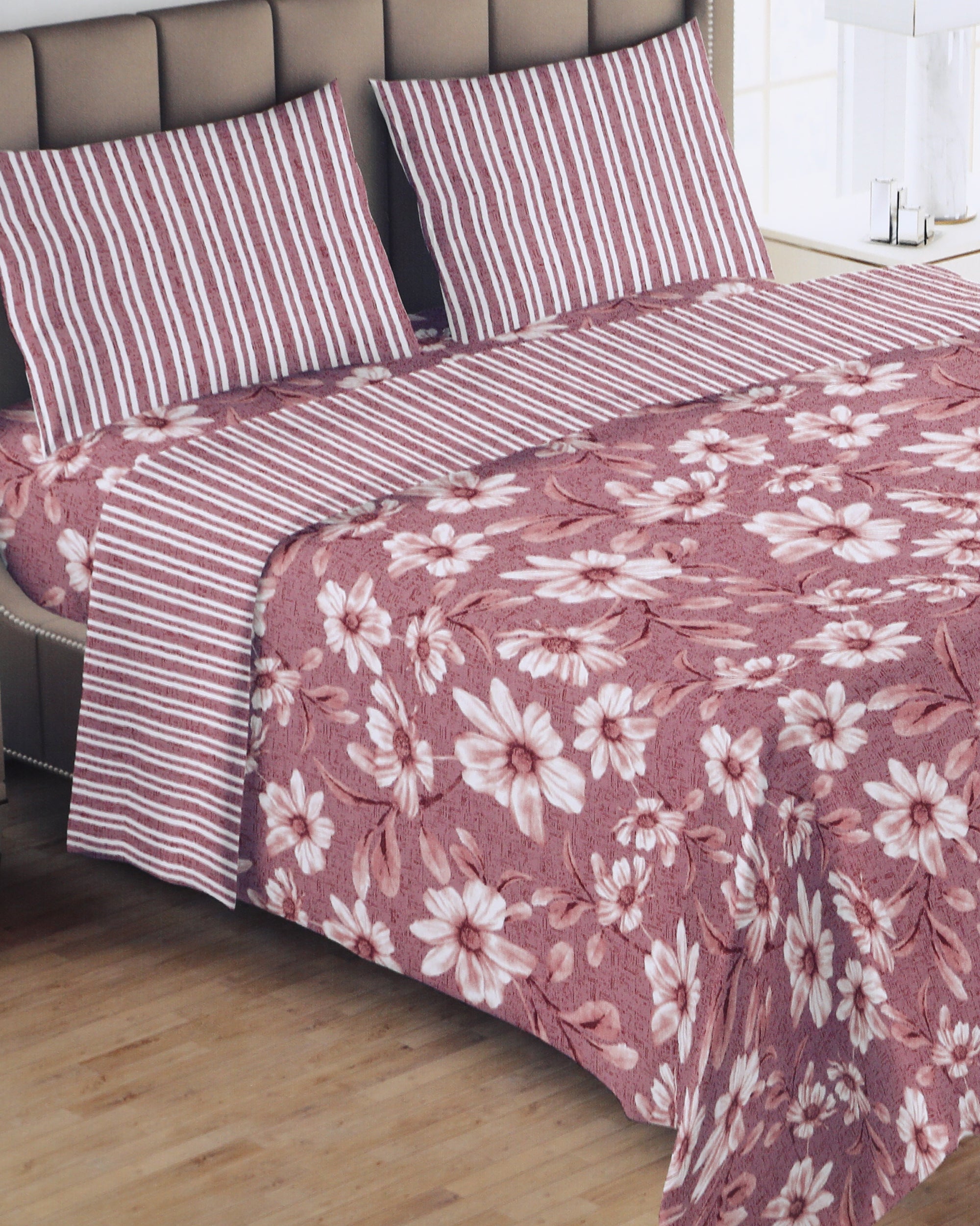 5 Pcs Bedsheet Set 94x96